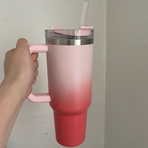 BRAND NEW Stanley Adventure 40oz stainless steel tumbler - petal/coral ombre